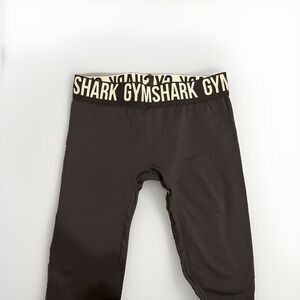 Gymshark Fit Seamless Stretch Cropped Leggings Women's Size Small Black